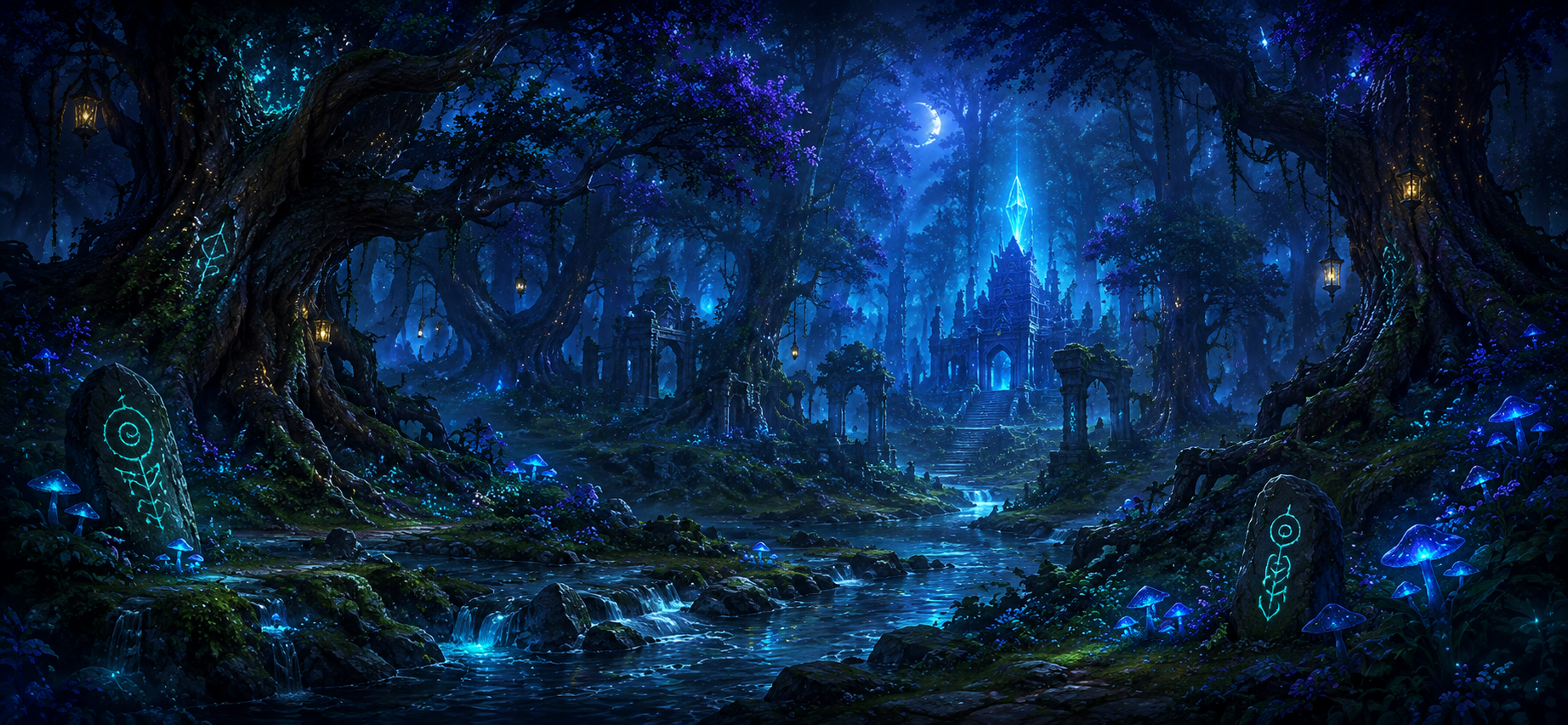 Banner ilustrativo de Floresta Sombria